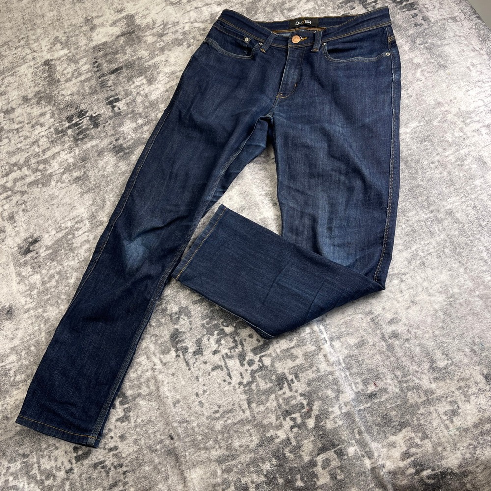 DUER Men 32x30 Performance Relaxed Fit‎ Jeans Dark Wash Commuter Tech